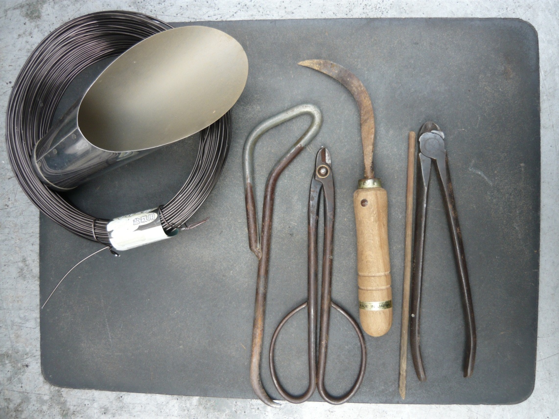 bonsai szerszámok bonsai átültetéshez bonsai szerszámok, a bonsai átültetés eszközei